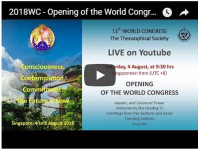 In streaming il Congresso Mondiale della Società Teosofica