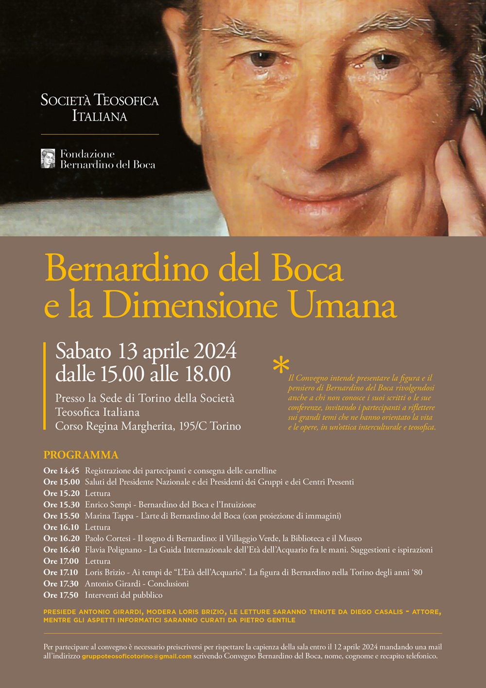 Bernardino del Boca e la Dimensione Umana