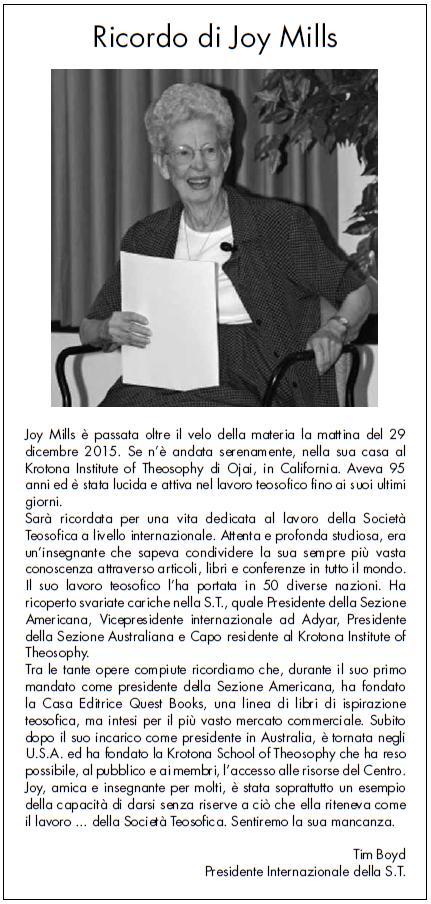 Ricordo di Joy Mills