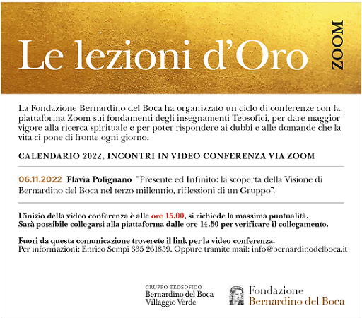 Lezioni d'Oro NOVEMBRE