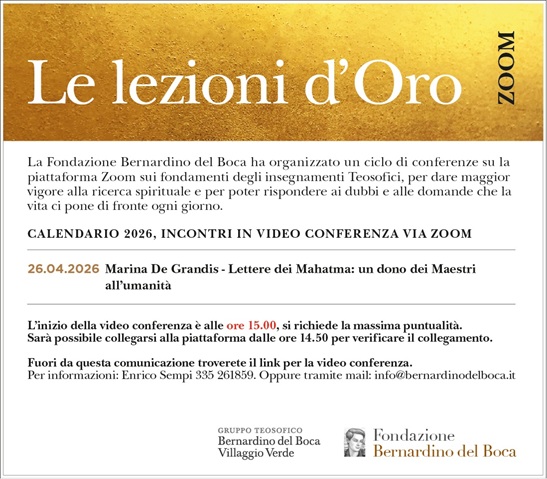 Lezioni d'oro APRILE 2026