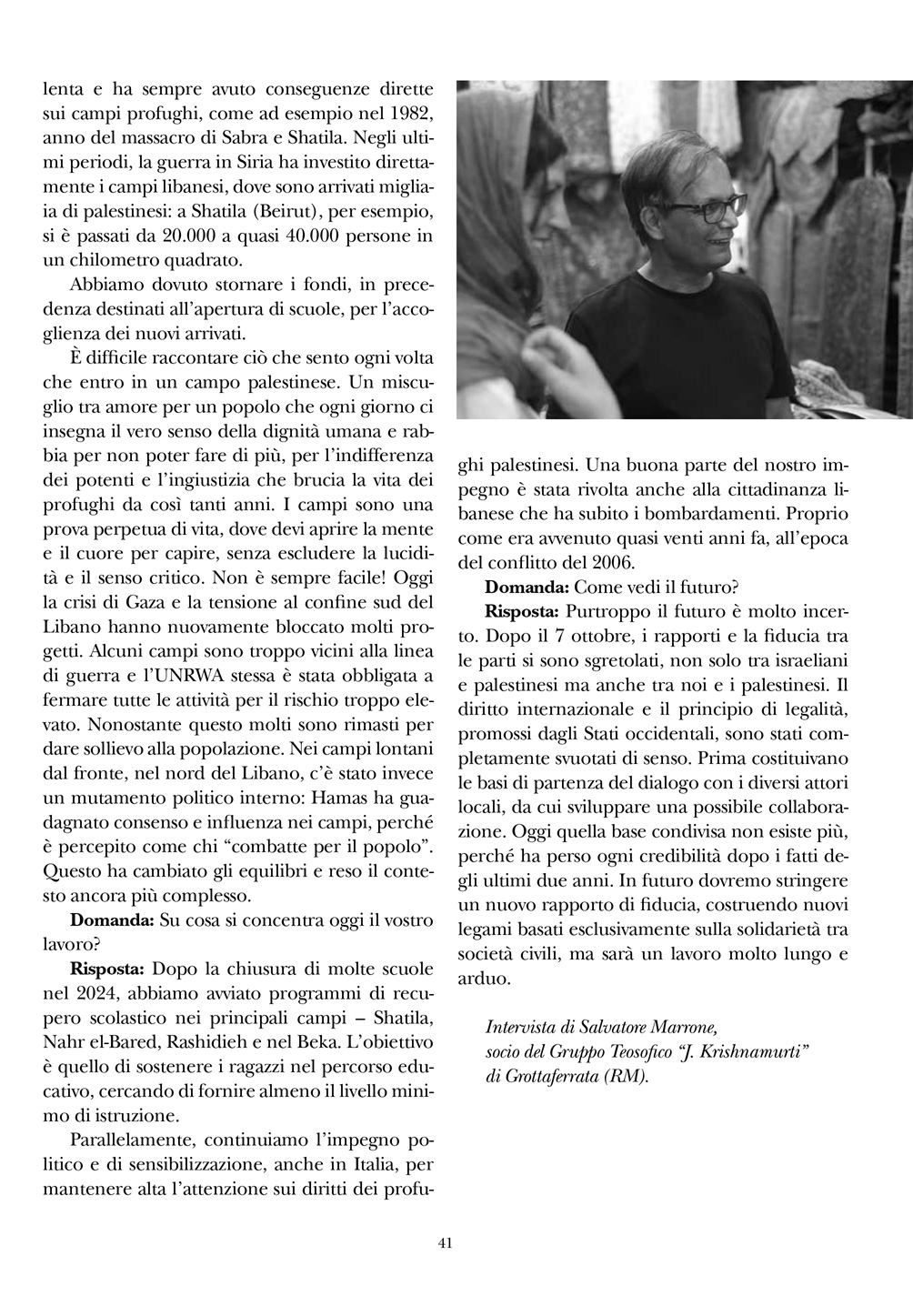 Volontariato per la pace p. 3