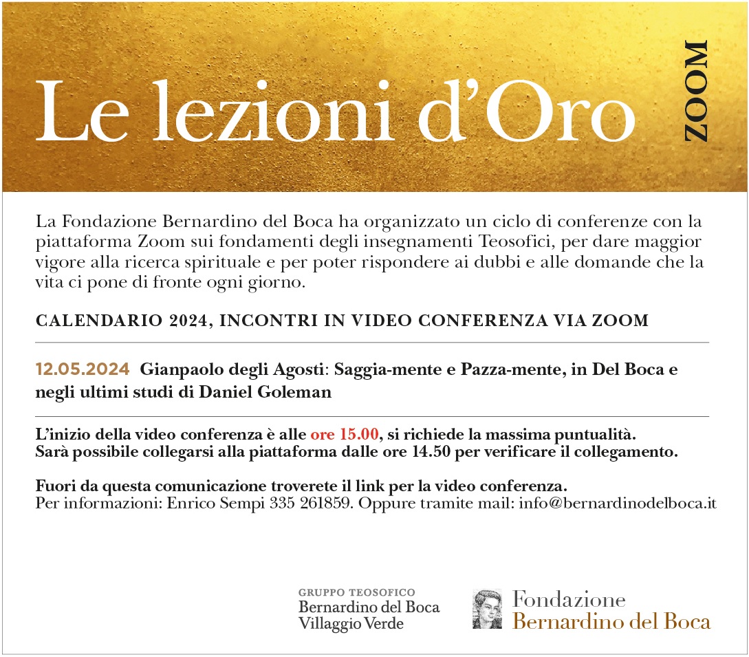 Lezioni d'Oro maggio