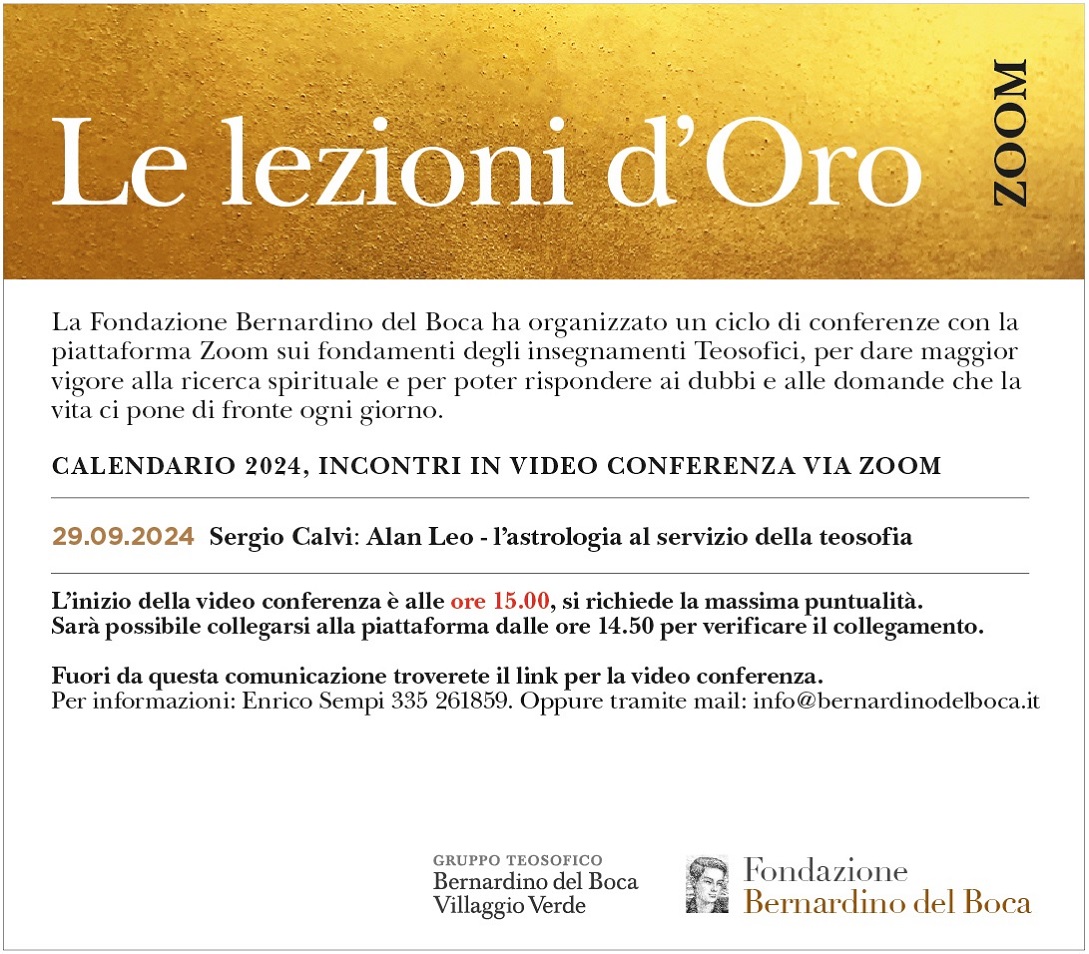 Lezioni d'oro settembre