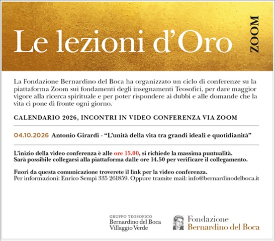 lezioni d'oro 4 ottobre 2026
